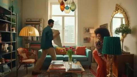 AI Video from prompt: generates videos with a man and a woman furnishi