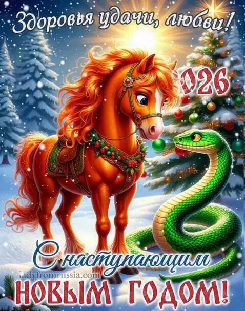 AI Video from prompt: The Snake and the Horse look at each ather and n