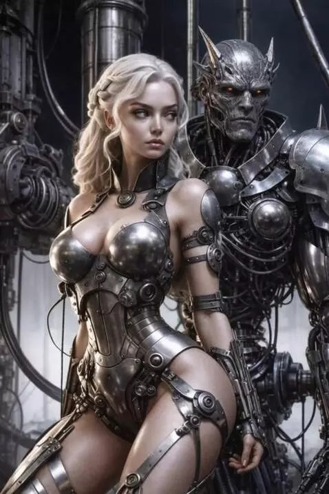 AI Video from prompt: She turns to him and puts her hand on his should