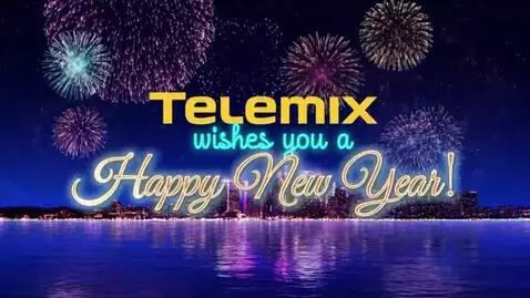 AI Video from prompt: create a New Year's screensaver with the message