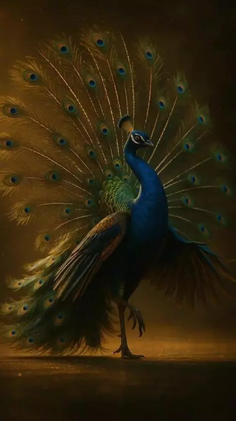 AI Video from prompt: Peacock dance like a professional dancer
