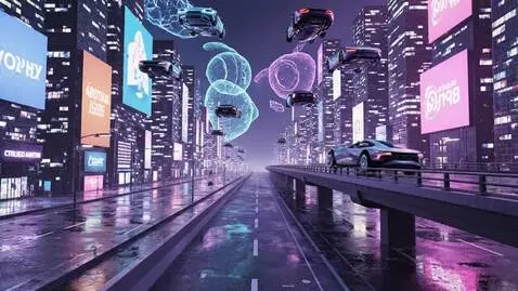 AI Video from prompt: A futuristic city illuminated by neon lights, wi