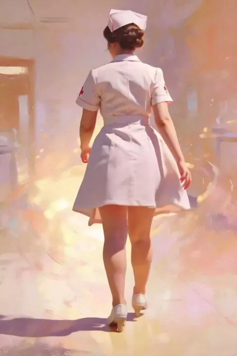 AI Video from prompt: She walked by and my heart leapt... it wasn't th