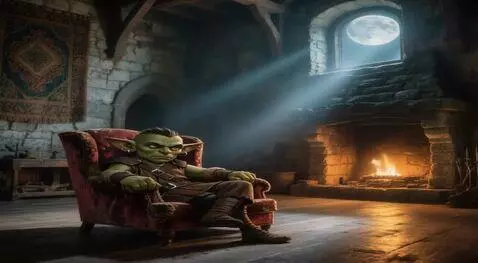 AI Video from prompt: Animation of dust in the air, swaying carpet on 