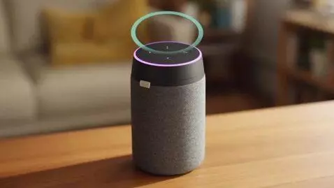 AI Video from prompt: Alexa talks back with a mood