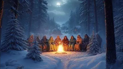 AI Video from prompt: A cinematic nightscape in the style of Russian f