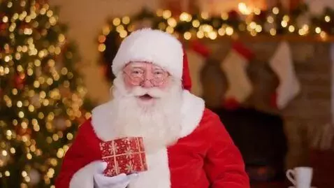 AI Video from prompt: Santa Claus wishes Leva Krylov a Happy New Year