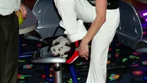 AI Video from prompt: The girl takes off her trousers