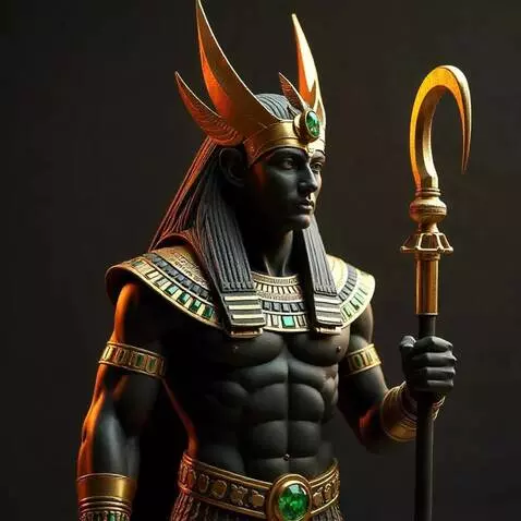 AI Video from prompt: Osiris is the Egyptian god of the underworld, re