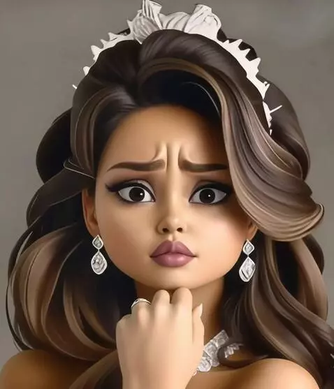 AI Video from prompt: A woman poses from various angles, quickly chang