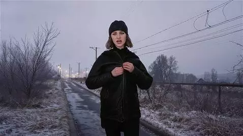 AI Video from prompt: Pretty young 25-year-old woman with beautiful ma