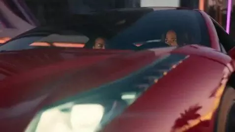 AI Video from prompt: Cinematic car chase scene in Los Angeles: a man 