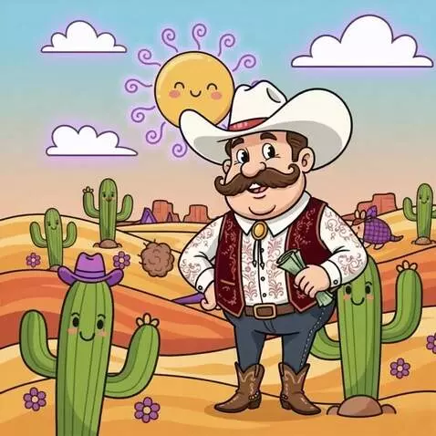 AI Video from prompt: Can you make this man dance around with the cact