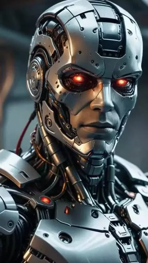 AI Video from prompt: Just realized that he was no longer human