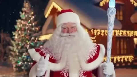 AI Video from prompt: Generate a New Year's video greeting from Santa 