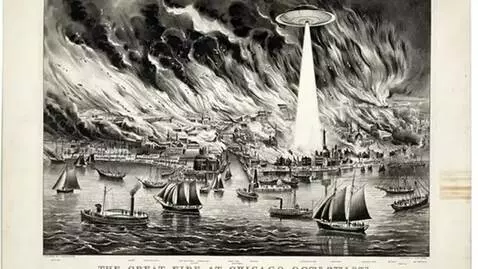 AI Video from prompt: Slowly zoom into the scene animate the flying sa