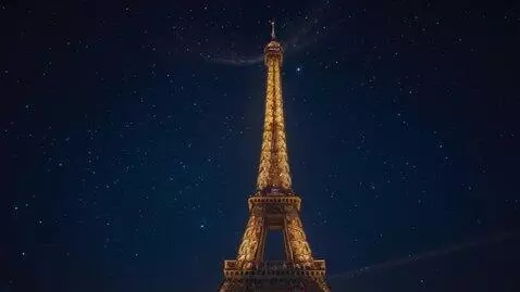 AI Video from prompt: "Eiffel Tower standing steadfast through time, s