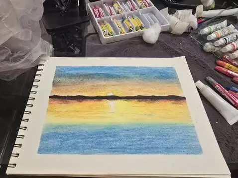 AI Video from prompt: make the painting alive, with the clouds moving 