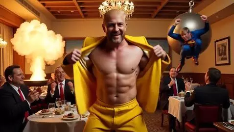 AI Video from prompt: Joe Rogan wearing a banana suit and then ripping
