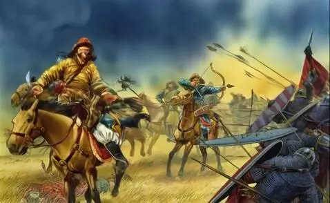 AI Video from prompt: A depiction of a historical battle between mount