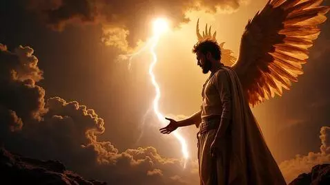 AI Video from prompt: Lucifer tells God that he thinks he can do bette
