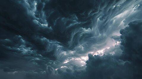 Subtle cinematic animation: The dark, turbulent