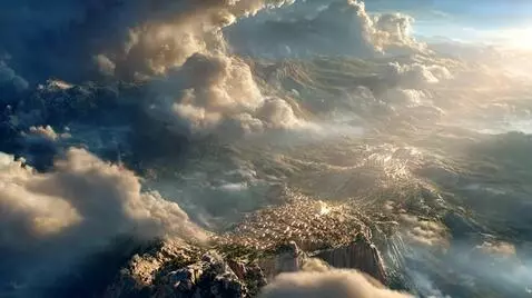 AI Video from prompt: "Subtle cinematic animation: The dramatic clouds
