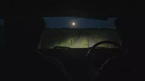 AI Video from prompt: the view from inside the car as they drive along