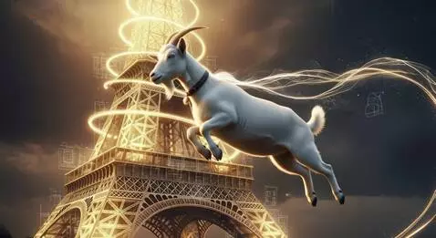 AI Video from prompt: Scene Description:
A majestic white goat with fl