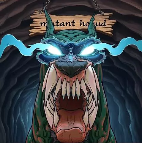AI Video from prompt: Standing looking straight with scary open mouth 