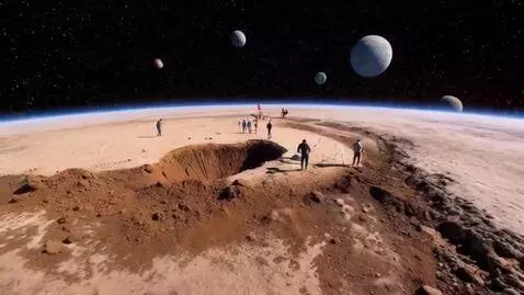 AI Video from prompt: How to create a beach on galaxy planet
