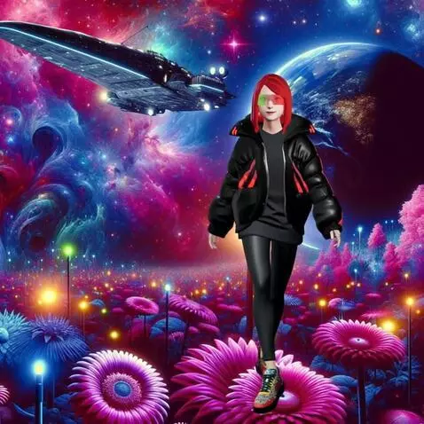 AI Video from prompt: Journeying through the cosmos, one step closer t