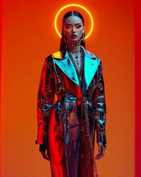 AI Video from prompt: A confident woman walks down the runway toward t
