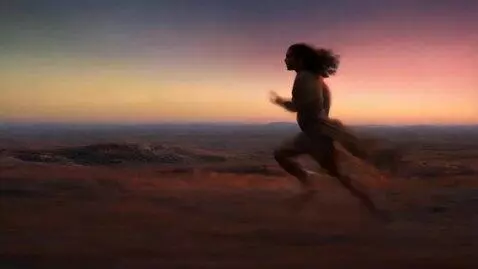 AI Video from prompt: person running at speed of light