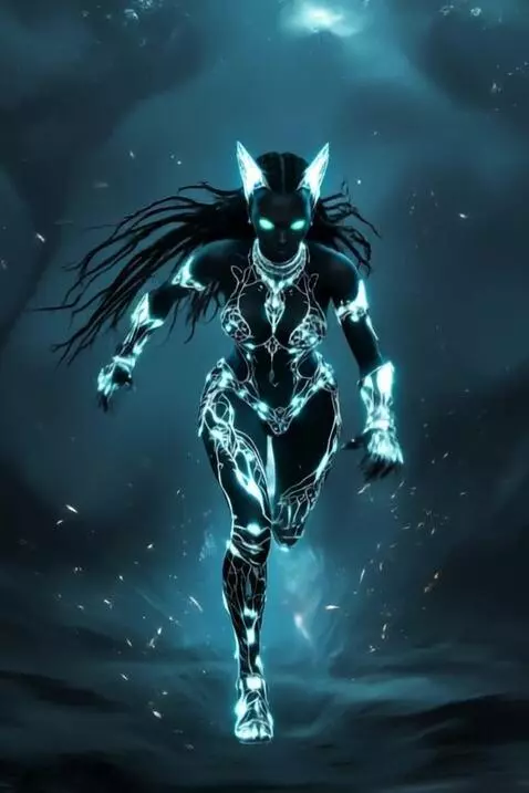 AI Video from prompt: The woman emerges from underwater and swims to s