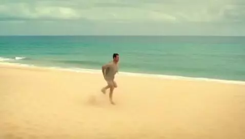 AI Video from prompt: man running on a beach