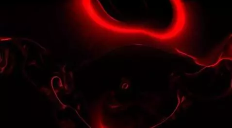 AI Video from prompt: A dark, abstract fractal design with swirling, i