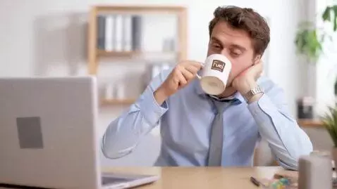 AI Video from prompt: TITLE: Coffee = Work ☕ AI VIDEO PROMPT: Office w