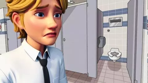 AI Video from prompt: The man shuddered, got scared, and silently look