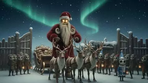 AI Video from prompt: Camera moves in, creepily, on to our otherworldl