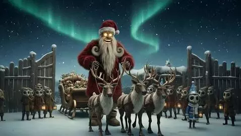 AI Video from prompt: Camera moves in, creepily, on to our otherworldl