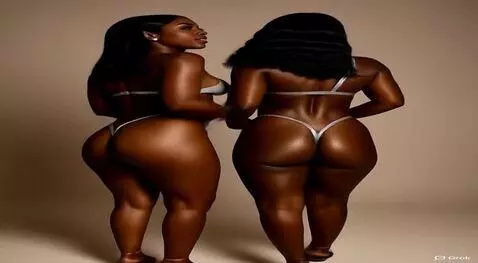 AI Video from prompt: Two women dancing samba, their breasts and butto