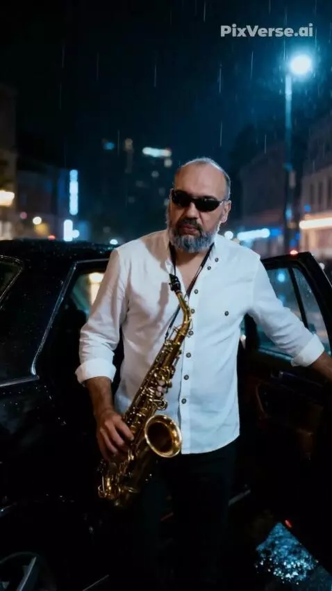 AI Video from prompt: Cinematic style. Realistic video. A man with an 