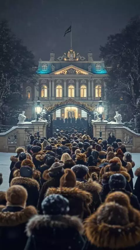 AI Video from prompt: Winter, a park at night, a heavy snowstorm, thic