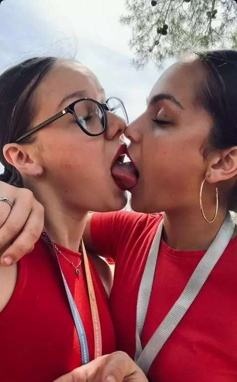 AI Video from prompt: Have them kiss on the lips and use their tongues