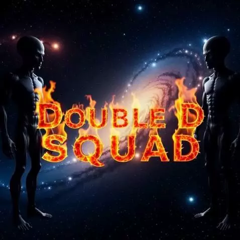 AI Video from prompt: Draw space in the background. Place two large, f