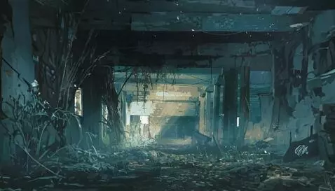 AI Video from prompt: Cinematic S.T.A.L.K.E.R. style underground tunne