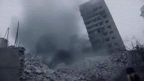 AI Video from prompt: The eerie roar of a giant monster, the sound of 