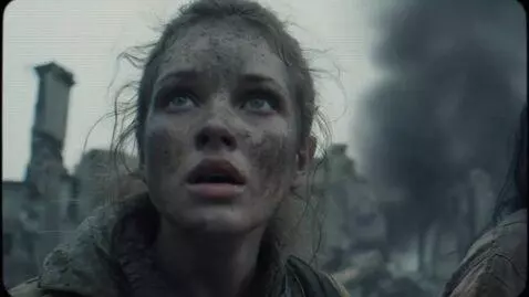 AI Video from prompt: The face of a young Russian woman named Alina is