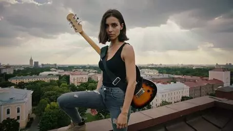 AI Video from prompt: A sun-drenched, naturalistic aesthetic, characte